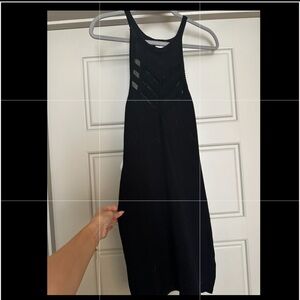 RVCA sheer cutout mini dress